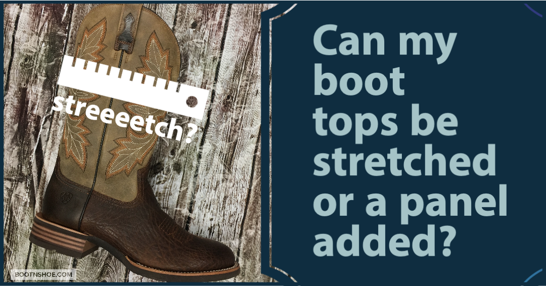 Can cowboy boots be stretched online
