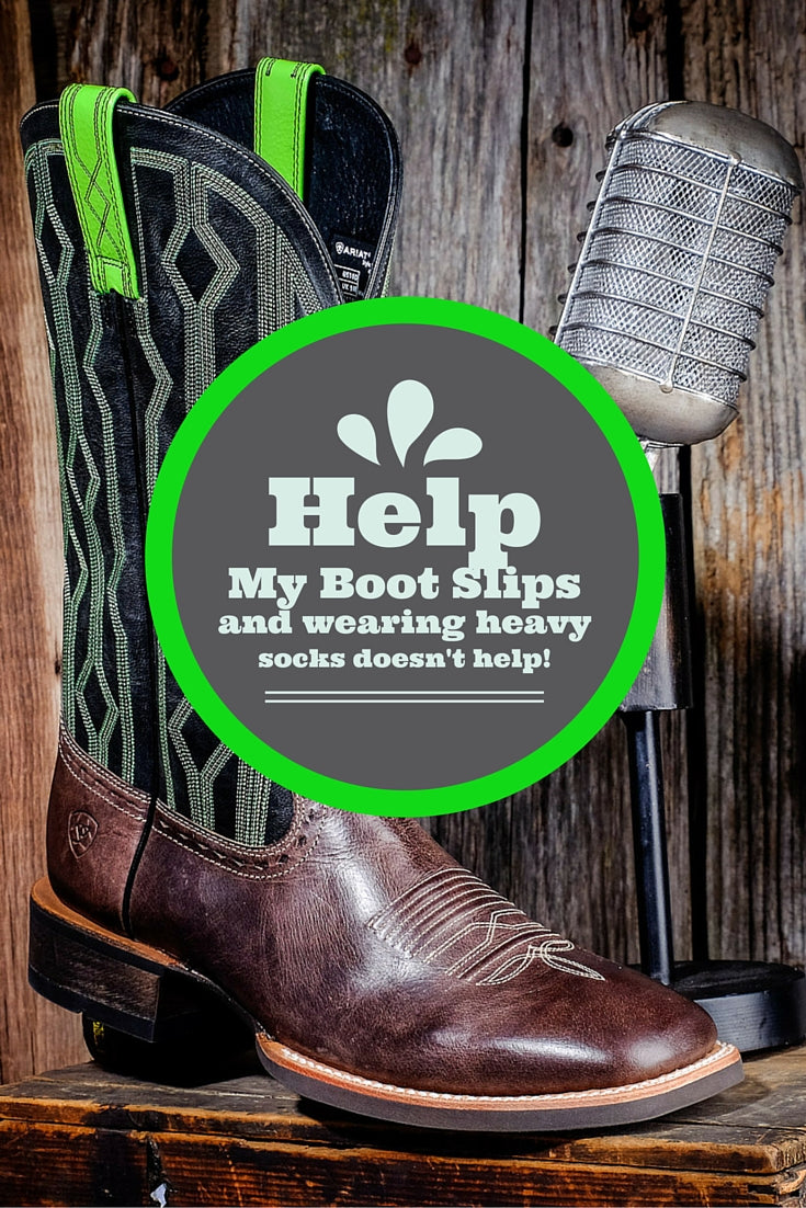 Measuring and trying on boots
