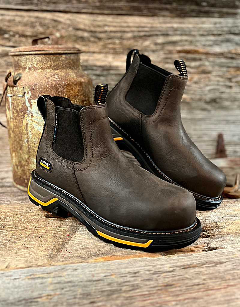 Ariat Men's Big Rig Chelsea Comp Toe Waterproof Work Boots
