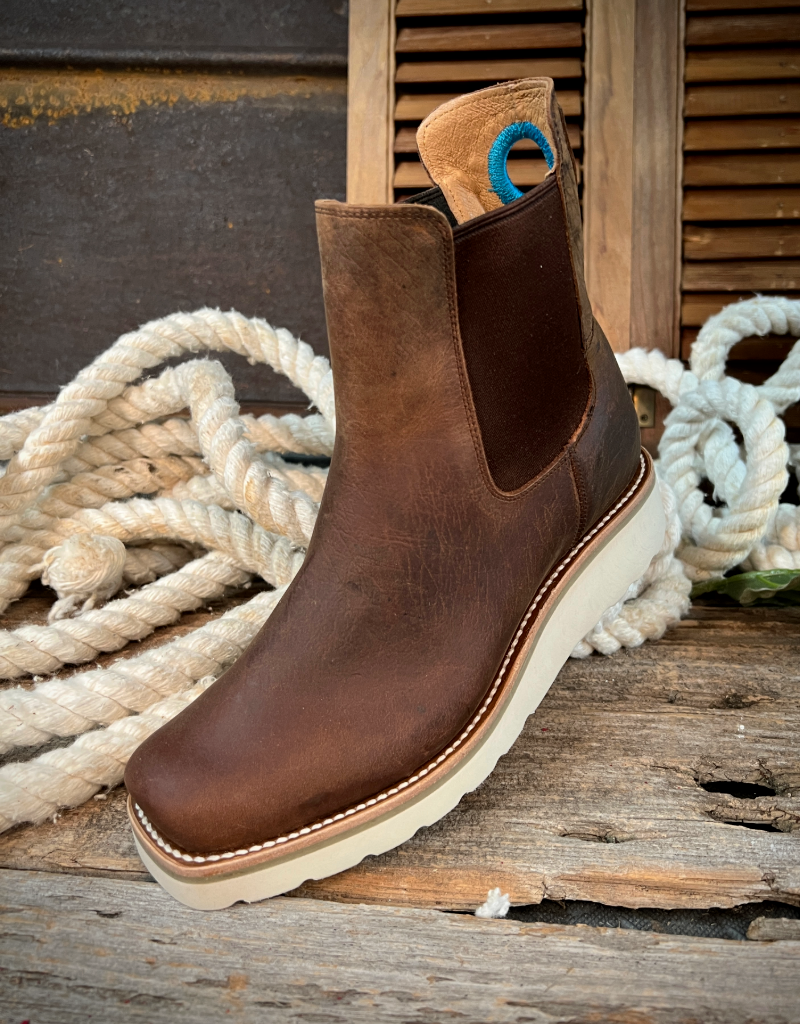 Macie Bean Ladies Distressed Bison Swedge Chelsea Boots M2201