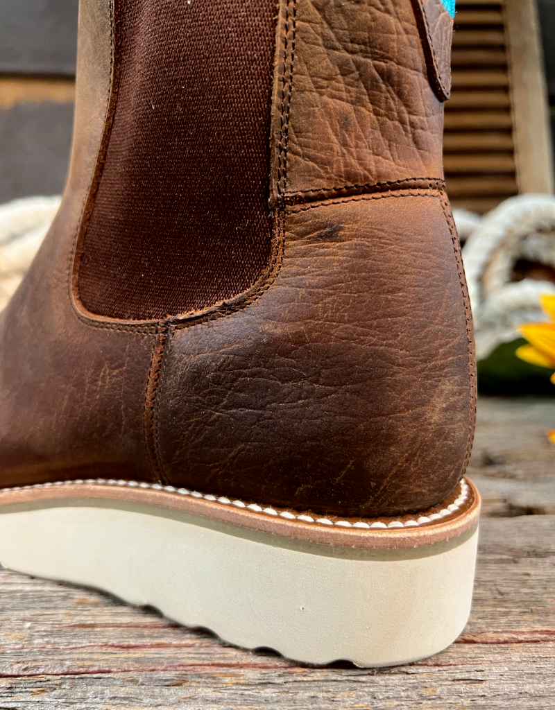 Macie Bean Ladies Distressed Bison Swedge Chelsea Boots M2201