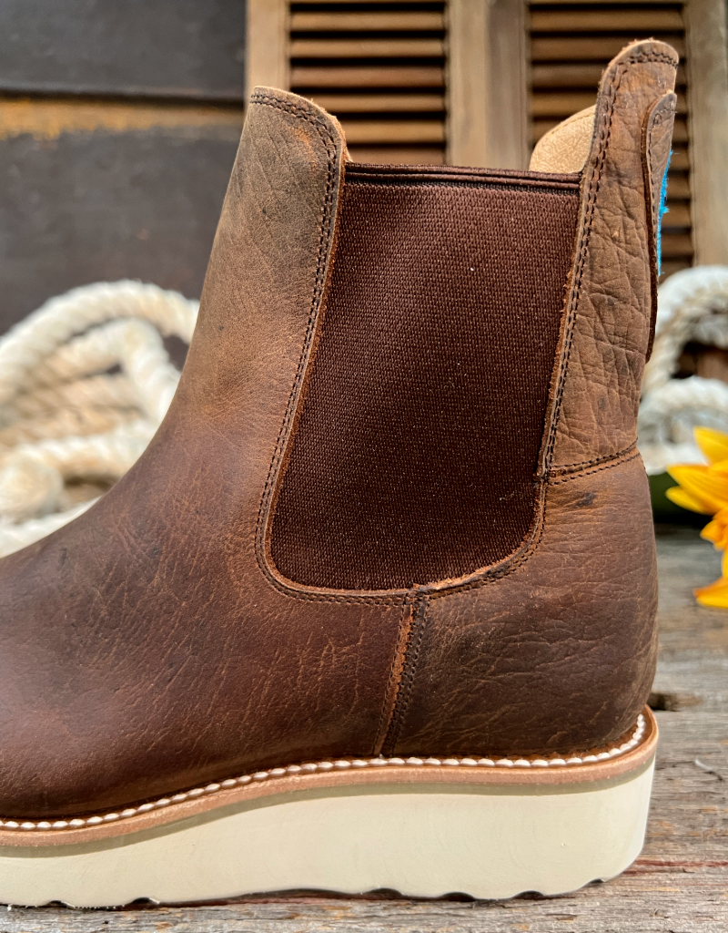 Macie Bean Ladies Distressed Bison Swedge Chelsea Boots M2201