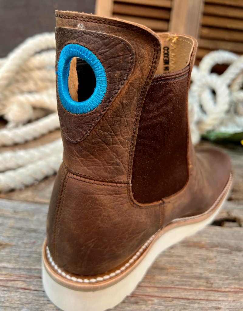 Macie Bean Ladies Distressed Bison Swedge Chelsea Boots M2201