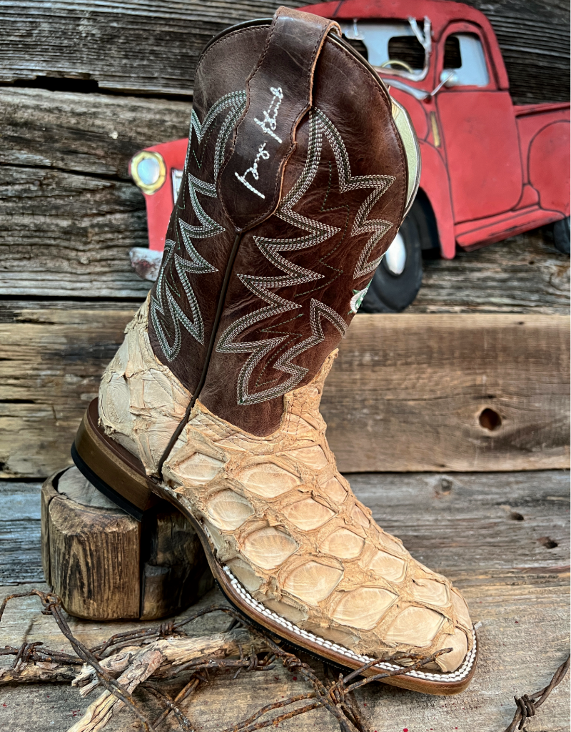 Justin Men's Ocean View Pirarucu George Strait Rustic Western Boots GR5716