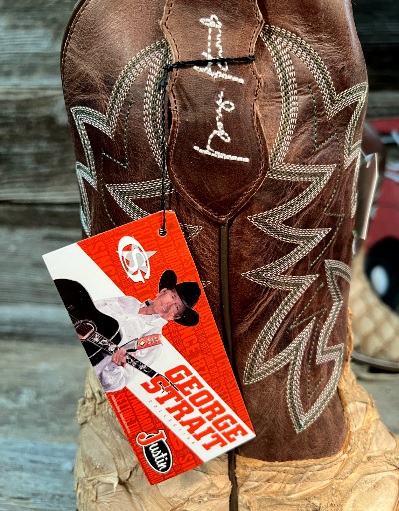 Justin Men's Ocean View Pirarucu George Strait Rustic Western Boots GR5716