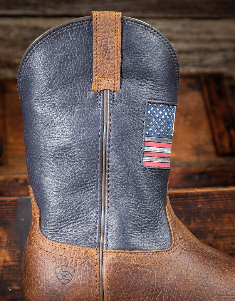 Ariat Men's Hybrid Rancher Patriot Wide Square Toe Cowboy Boot 10074205
