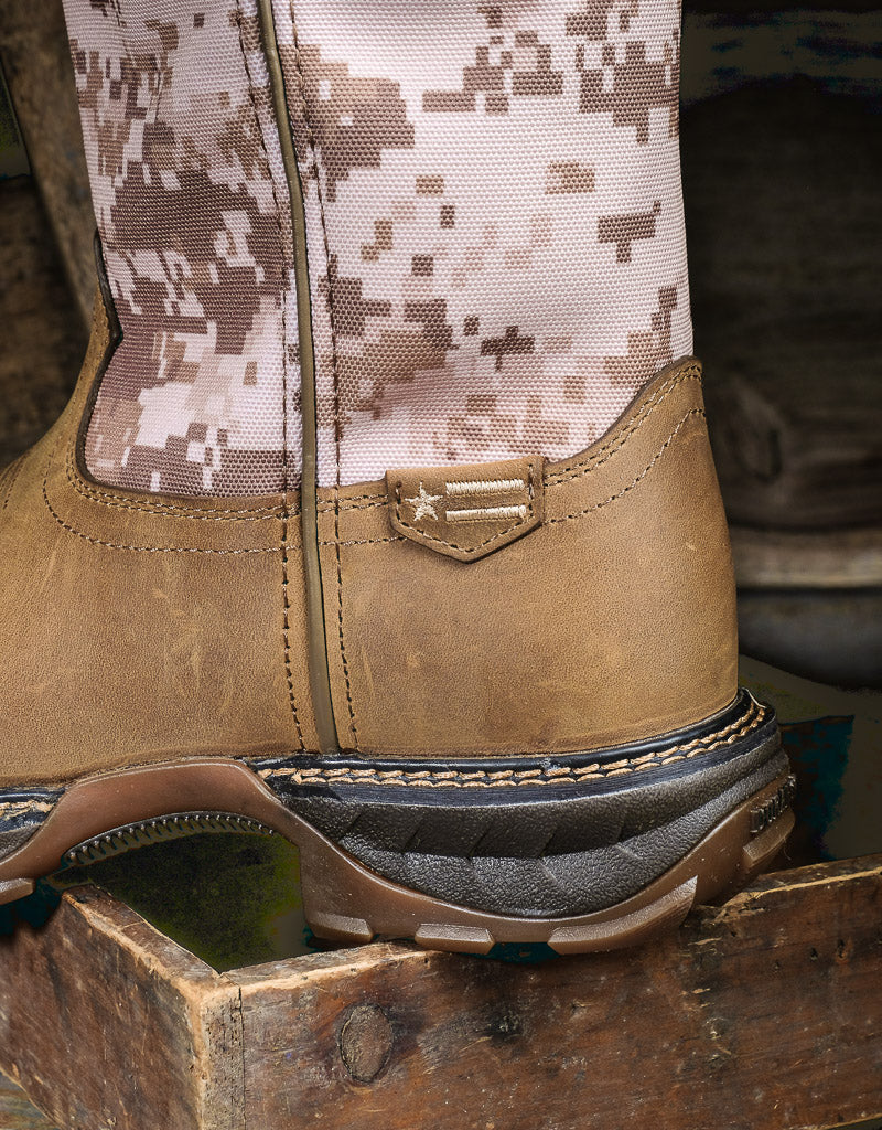 close up heel on durango maverick xp boot