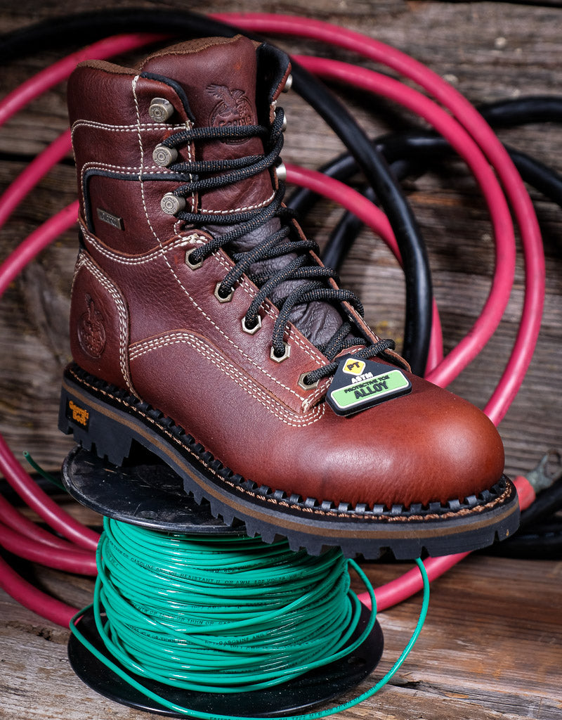 Georgia Boot Ladies AMP LT Logger Alloy Toe Waterproof Work Boot GB00428