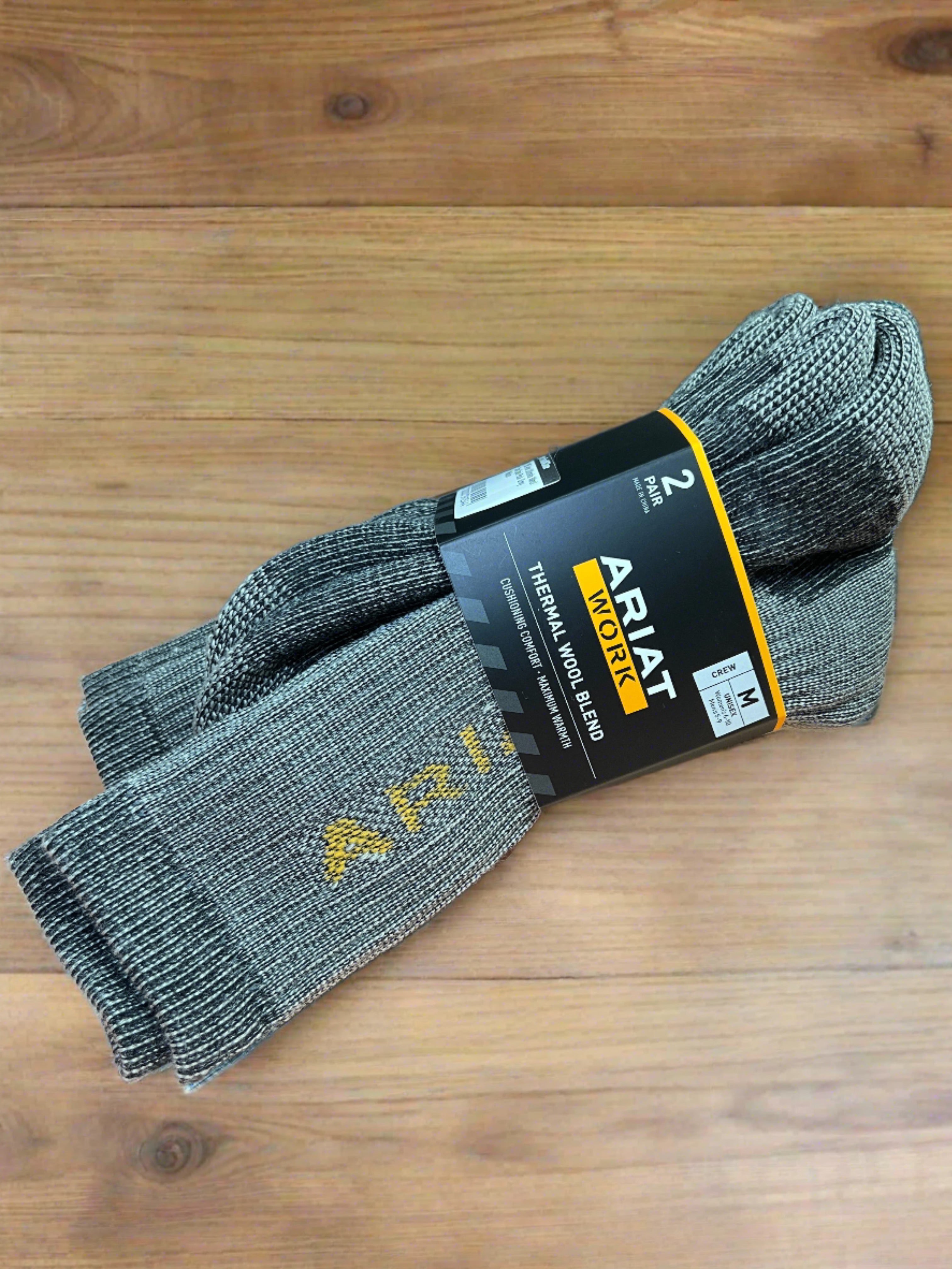 Ariat Ultimate Wool Crew Socks 2 pair Pack 2295