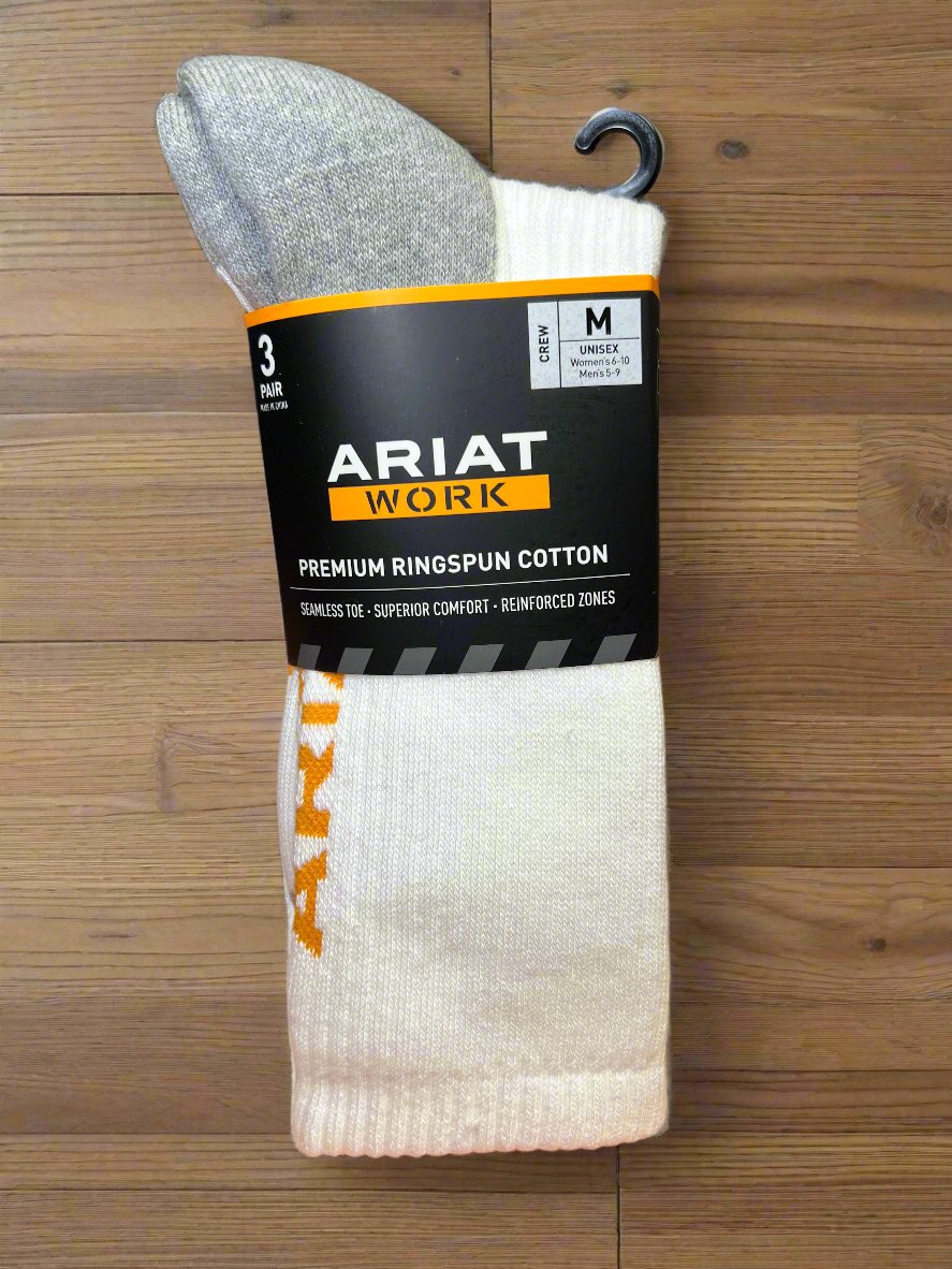 Ariat Cotton Premium Crew 3pair Pack 2239