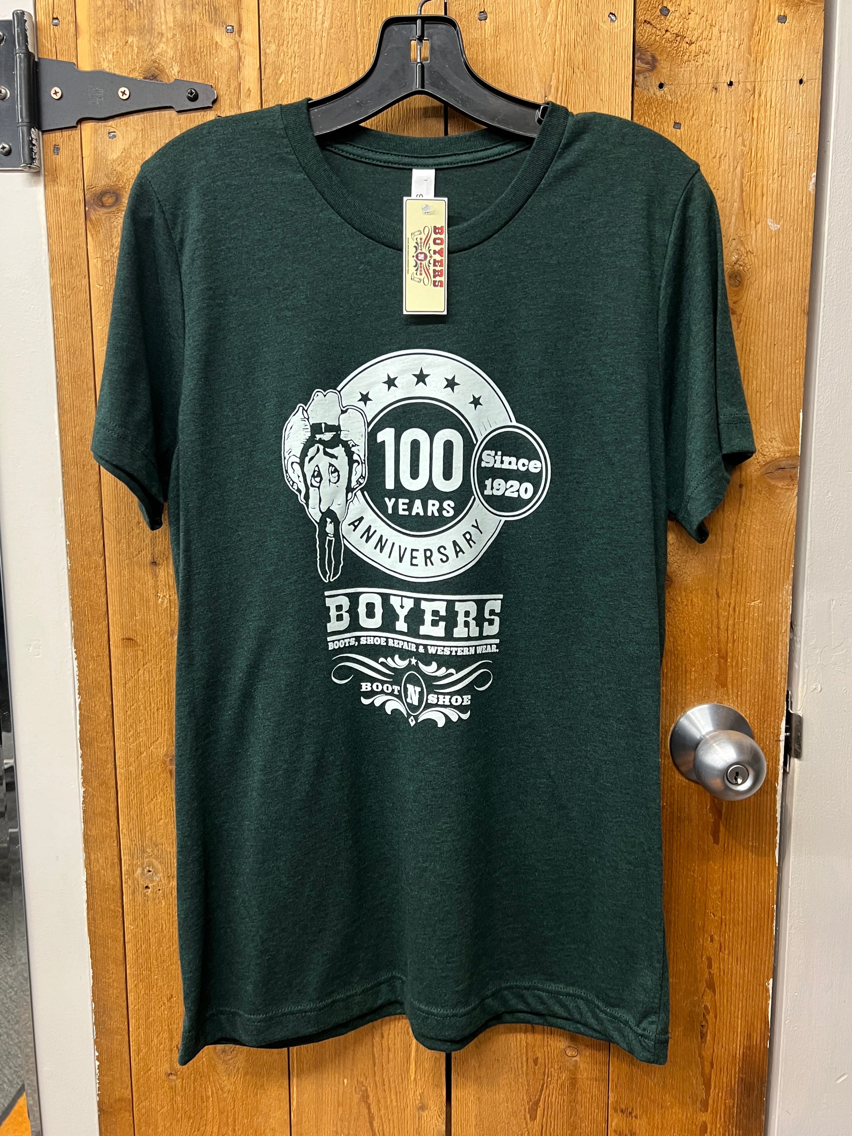 Boyers Over 100 Years Heather Green Unisex T-shirt