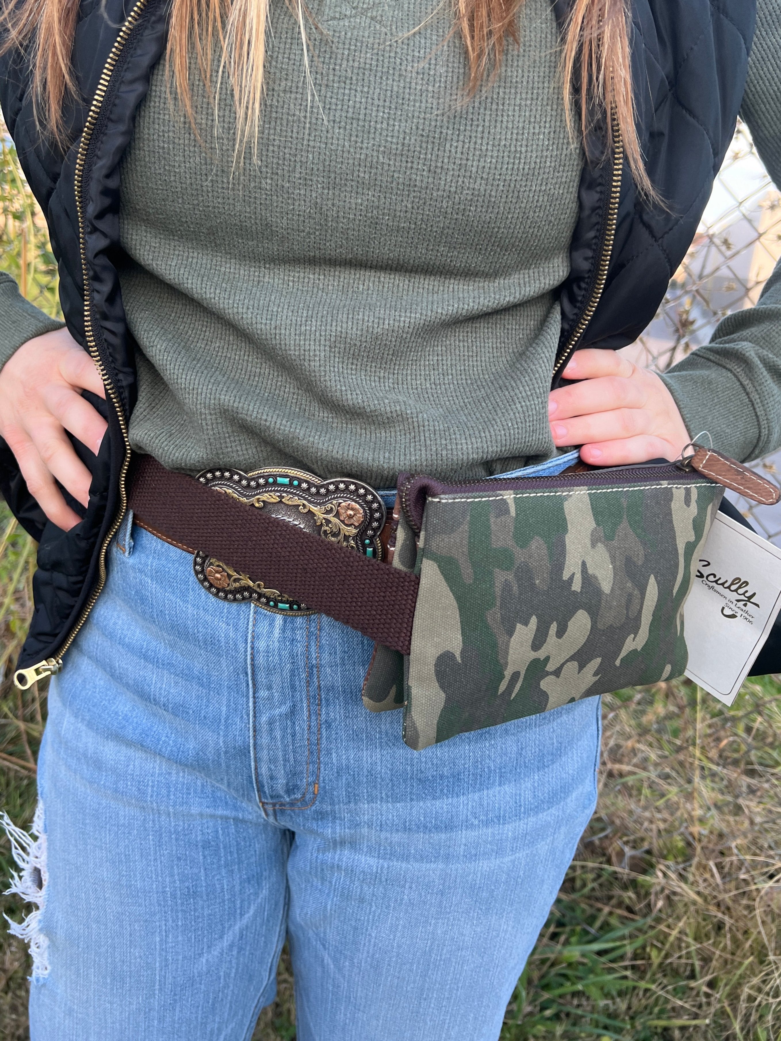 Scully Camo Waist Bag 942