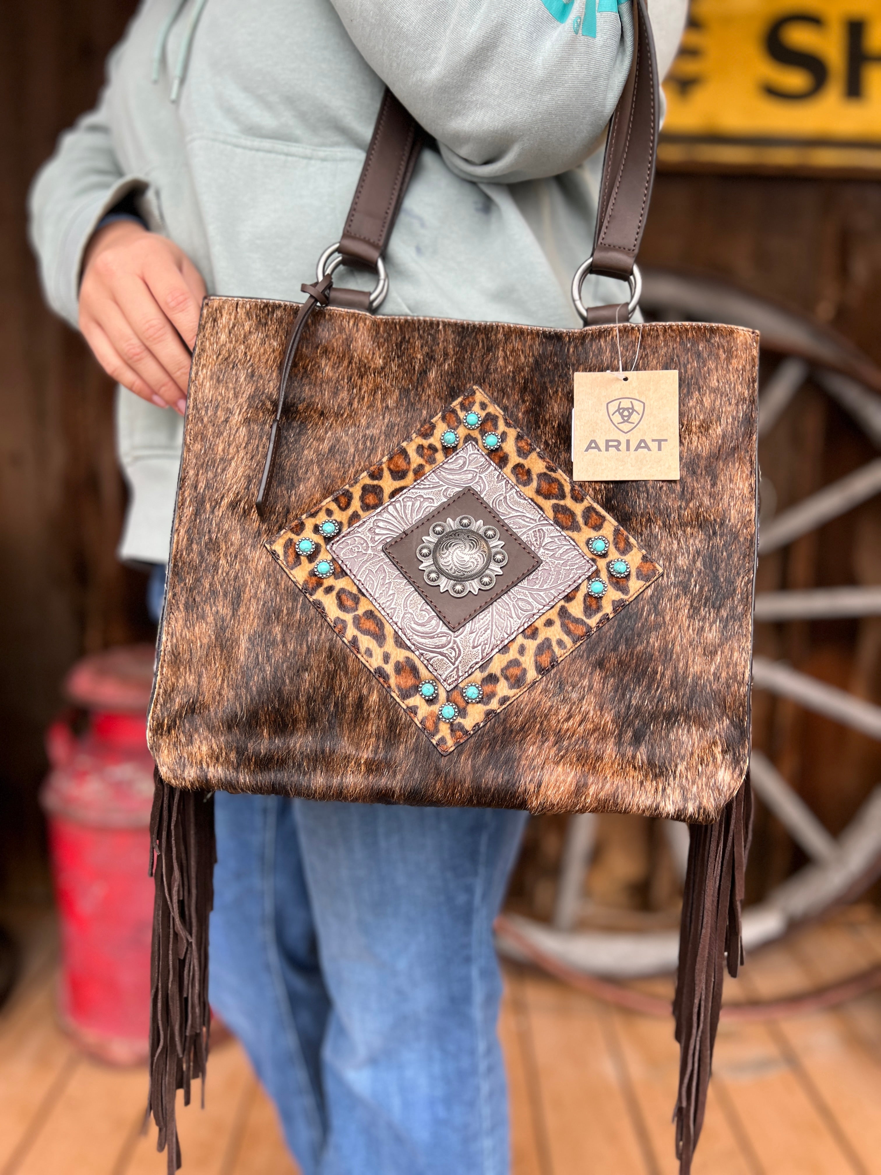 Ariat Ladies Nashville Calf Hair Tote A770004202