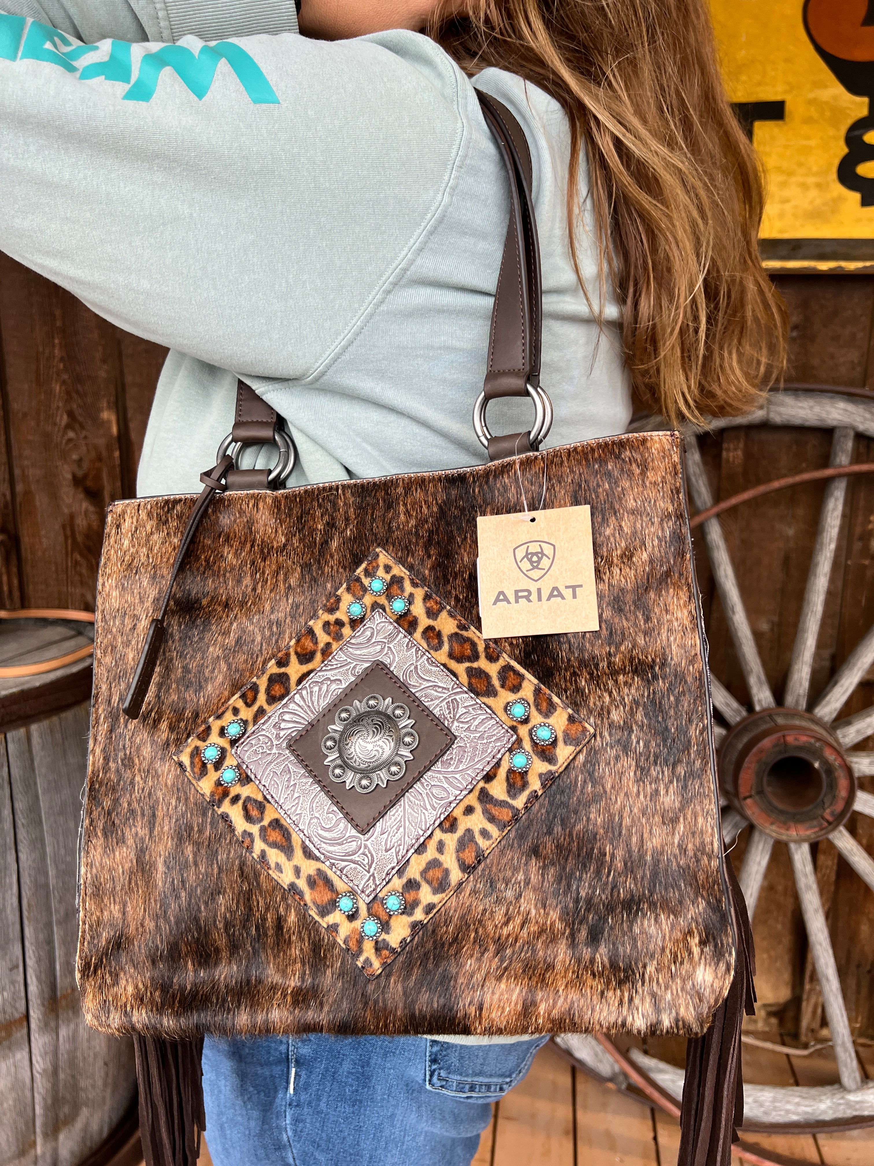 Ariat Ladies Nashville Calf Hair Tote A770004202