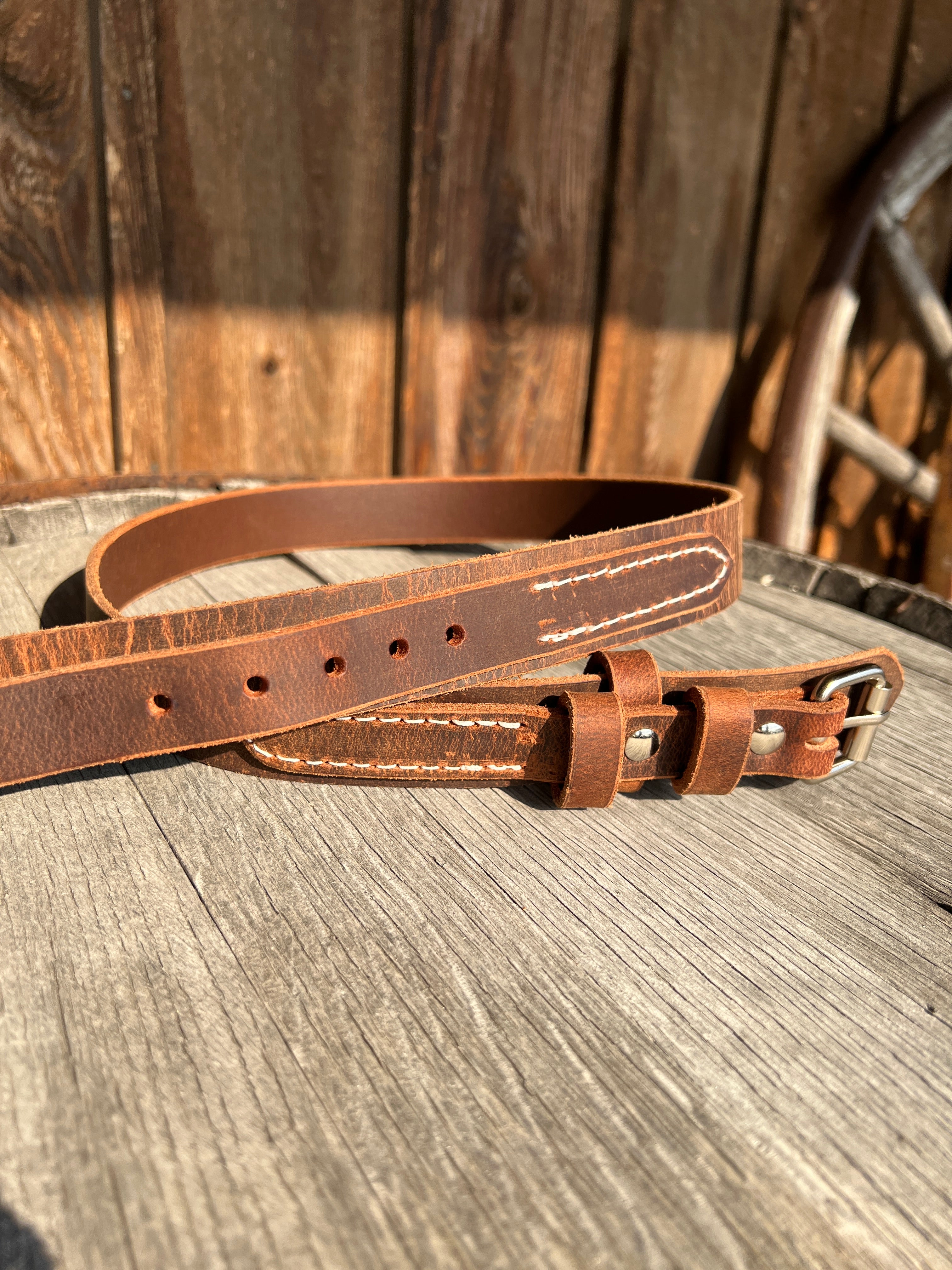 Boyer's Handmade Ranger in Belt Distressed Brown size 36"