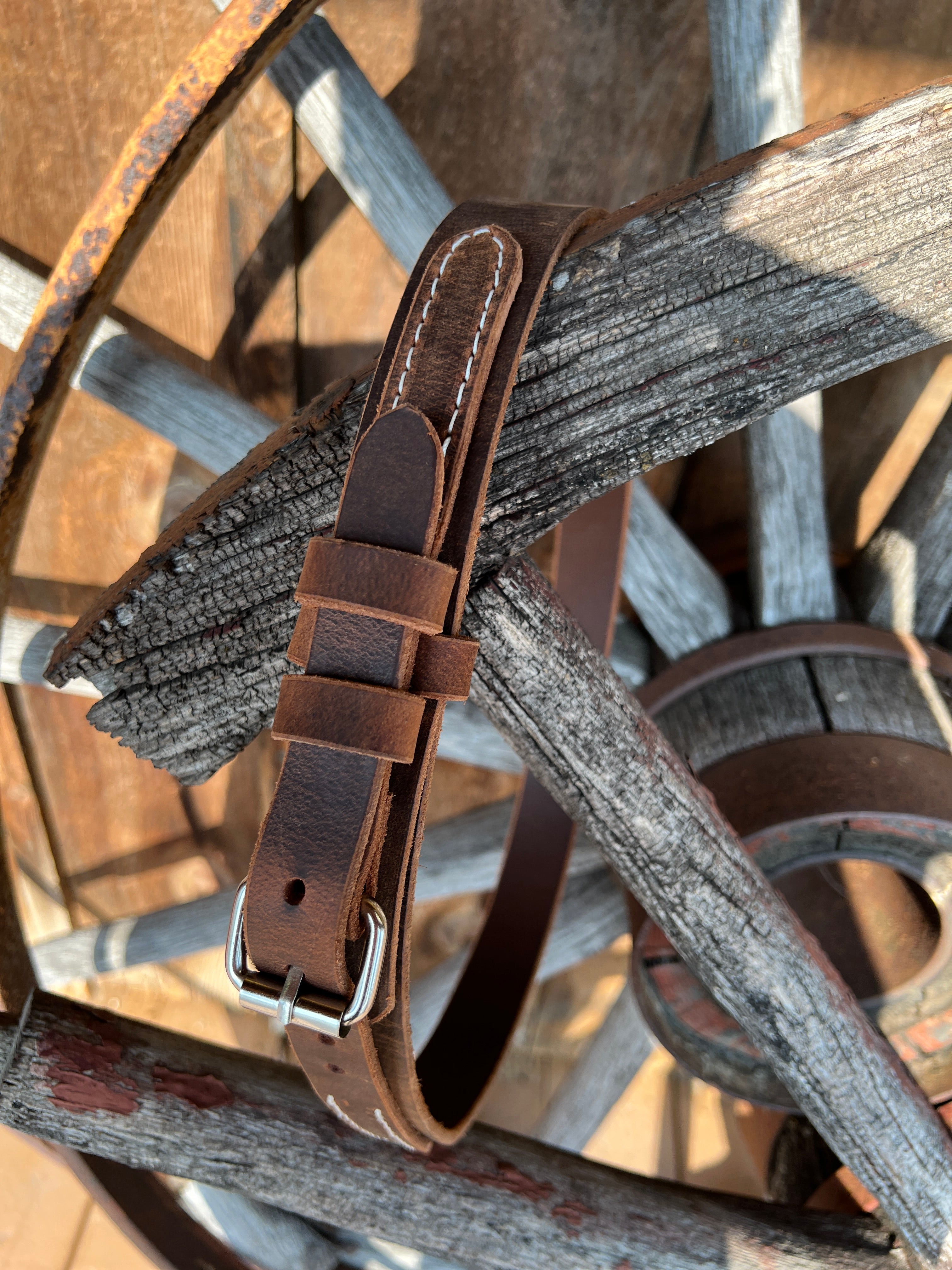 Boyer's Handmade Ranger in Belt Distressed Brown size 36"