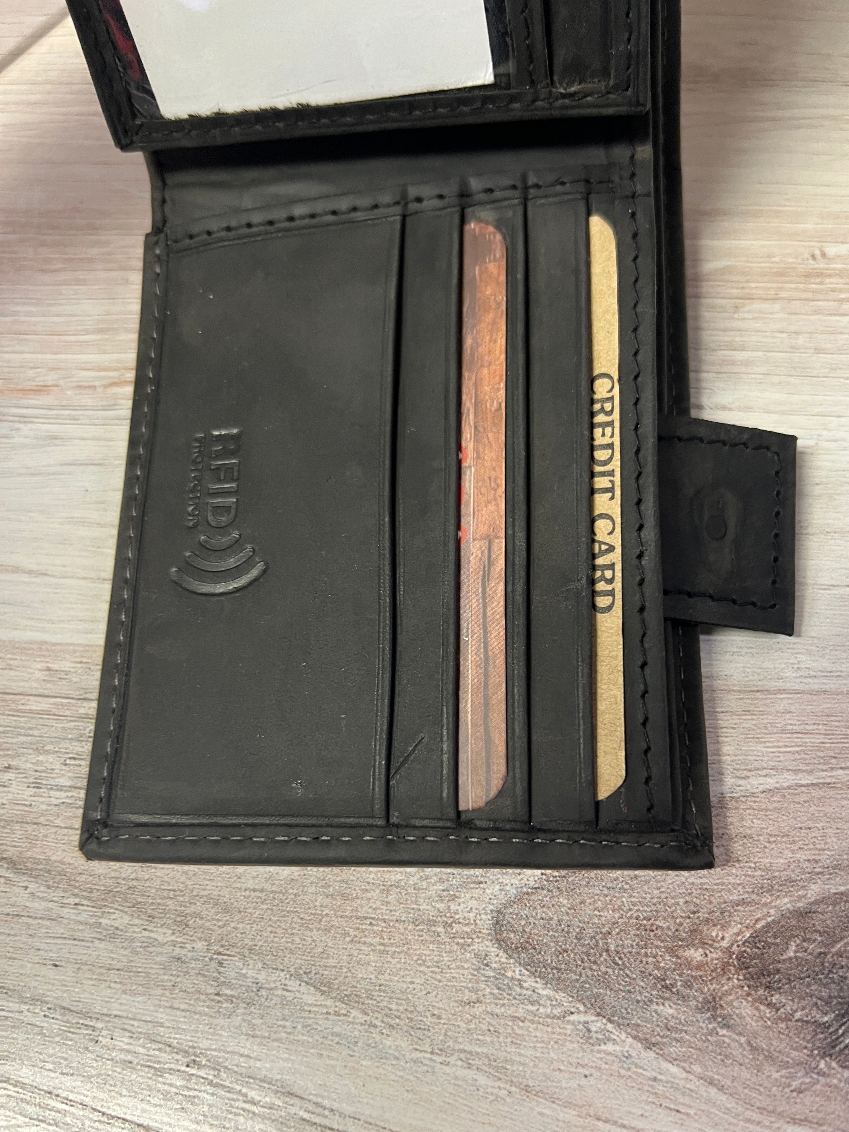 Bifold Side Flap Wallet Brown or Black Options 51305