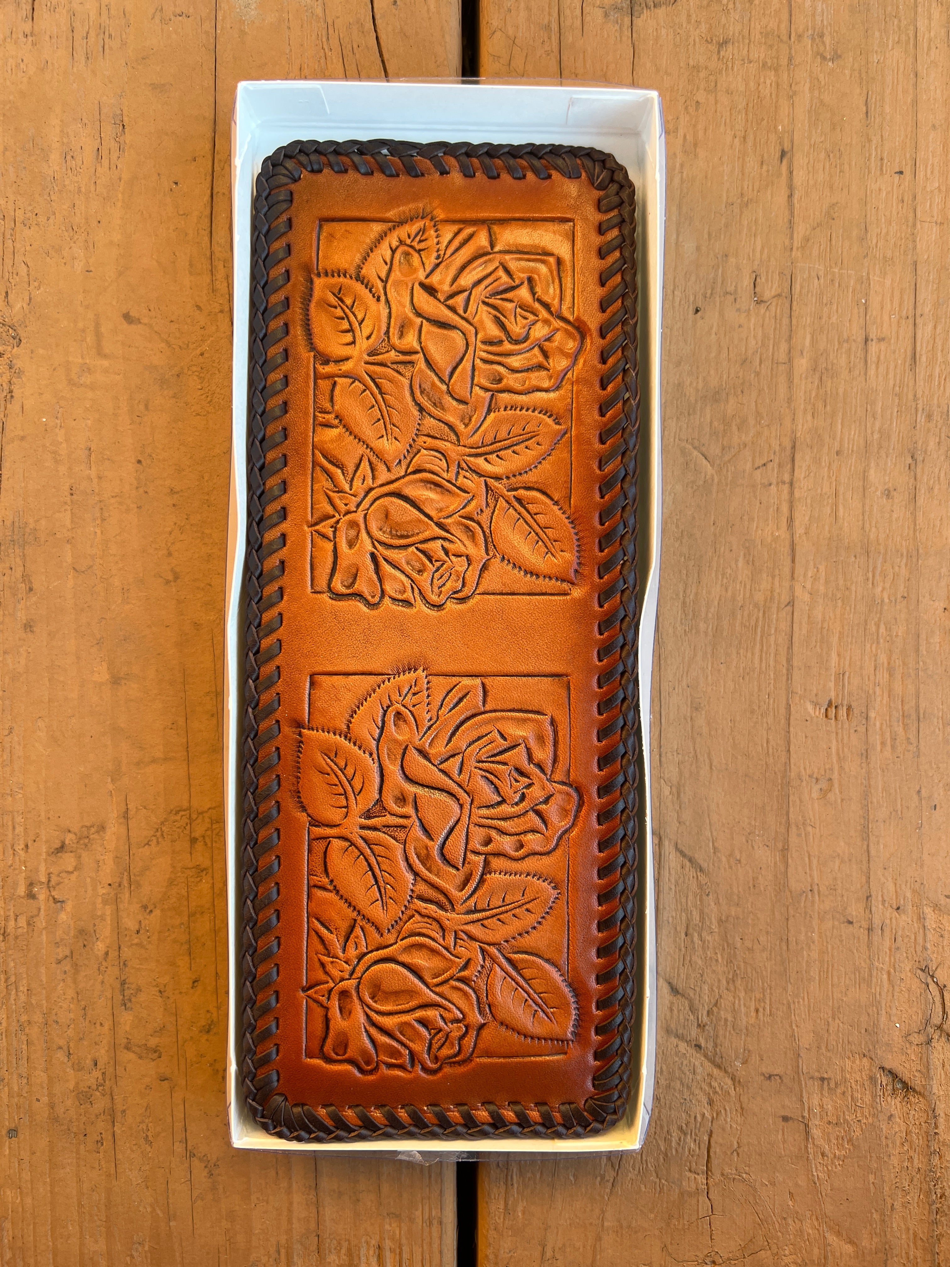 Multiple Brenneman's Hand Tooled Leather Bifold Wallets 400