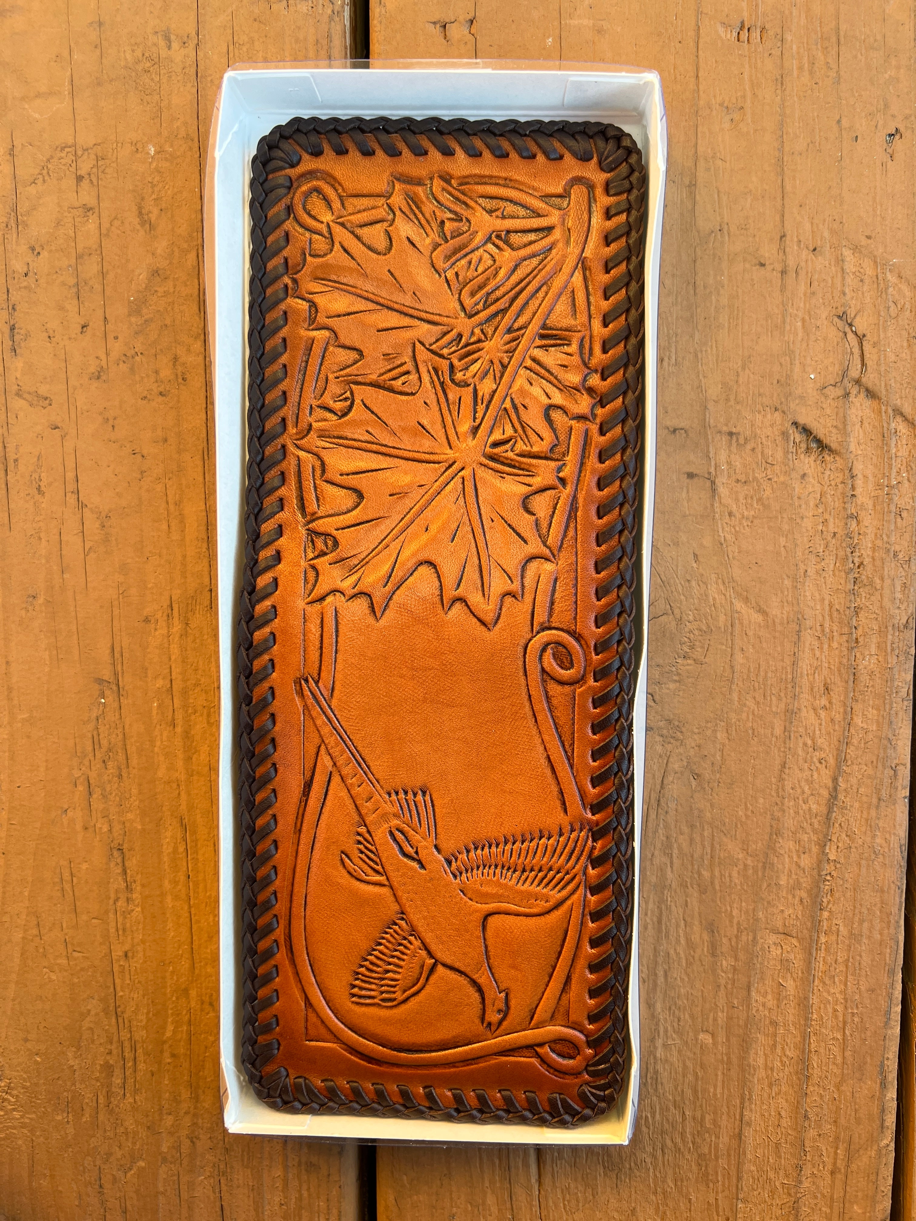 Multiple Brenneman's Hand Tooled Leather Bifold Wallets 400