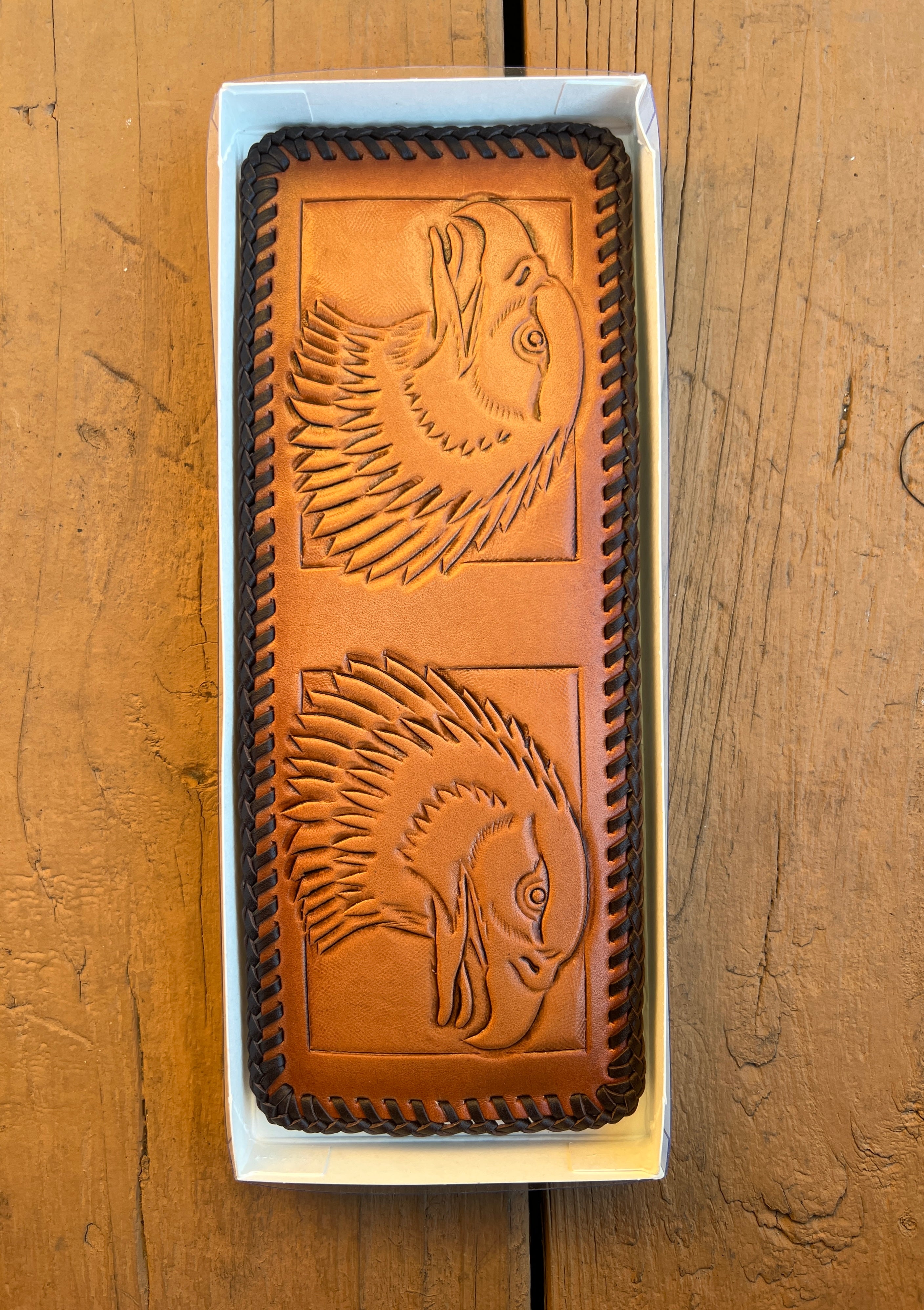 Multiple Brenneman's Hand Tooled Leather Bifold Wallets 400