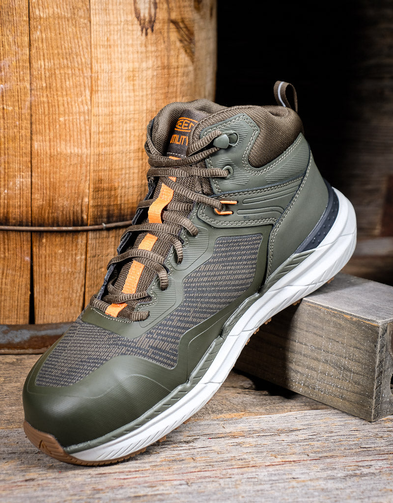 Keen Synchro Carbon Toe Waterproof Forest Green Work Boots 1030303