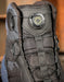 Close-up of a tactical boot with a Keen RatchetFit system on a blurred background