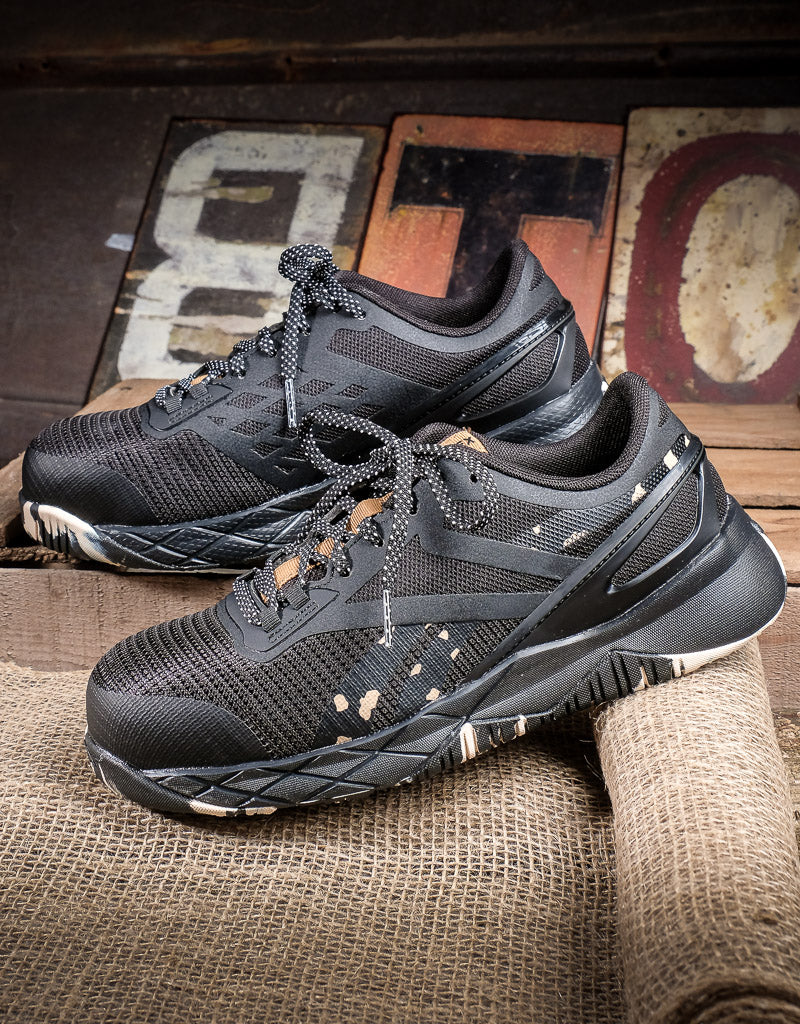 Women's Nanoflex TR Black and Camo Composite Work Shoe RB366 — Boyers ...