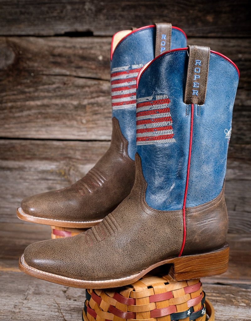 Roper Men’s 250 Limited Edition American Flag Cowboy Boots 09-020-7001-8840