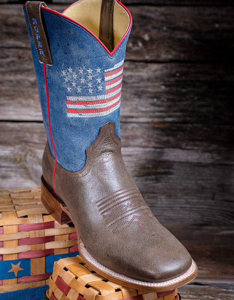 Roper Men’s 250 Limited Edition American Flag Cowboy Boots 09-020-7001-8840