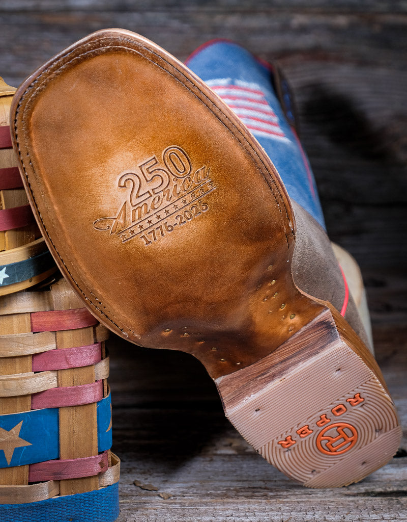 Roper Men’s 250 Limited Edition American Flag Cowboy Boots 09-020-7001-8840