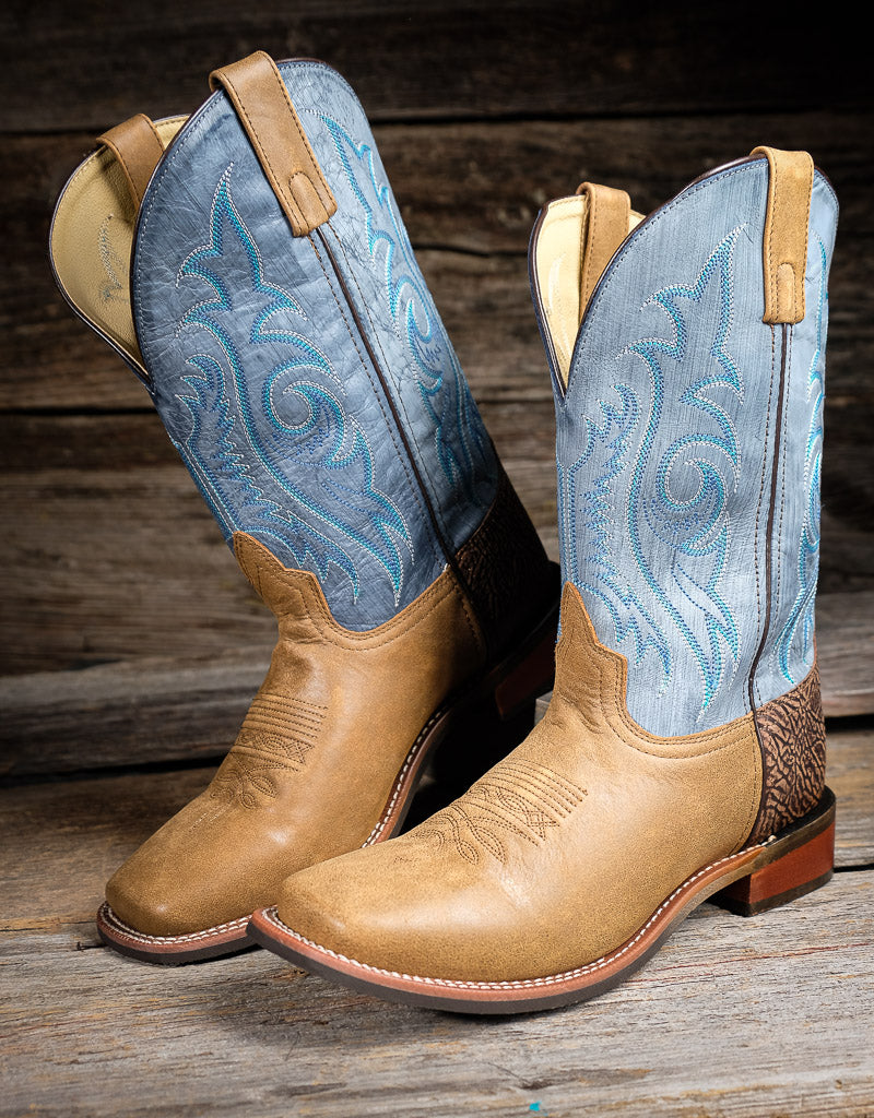 Smoky Mountain Men's Cole Vintage Blue Western Boots 4422