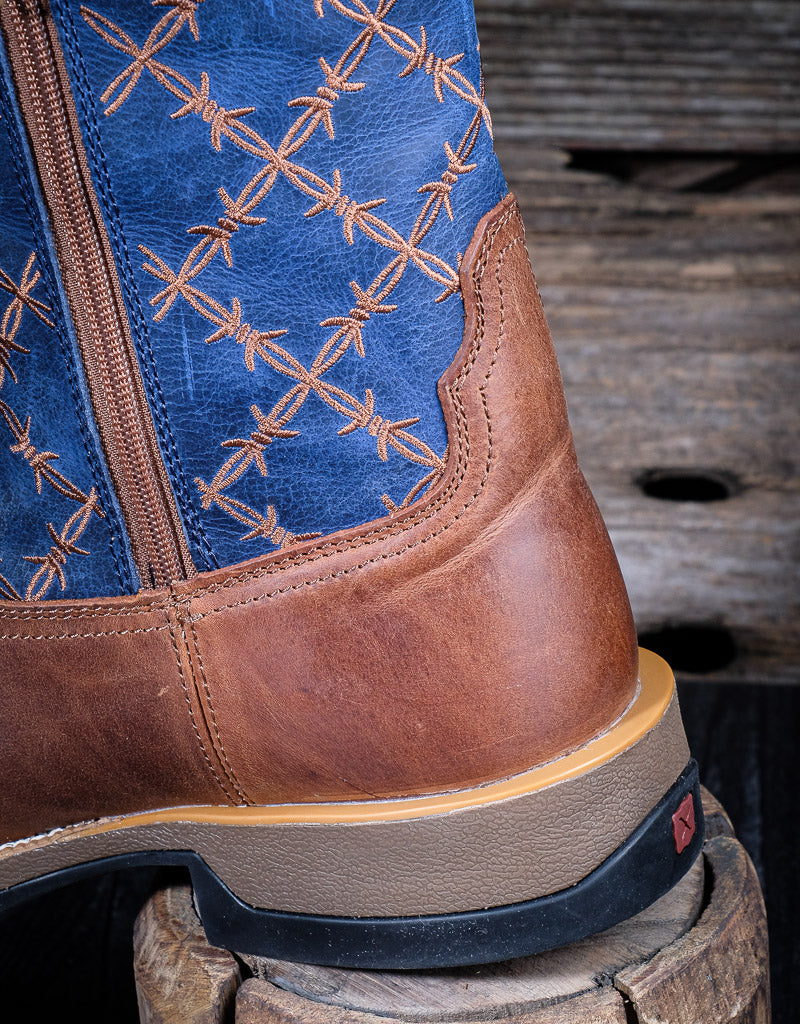 Twisted X Tech X™ True Blue and Saddle Side Zipper Western Boots