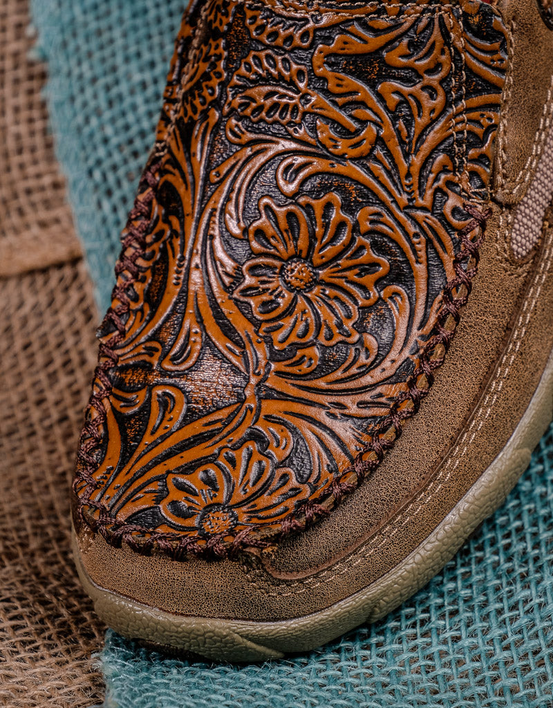 Women's Slip-On Tooled Driving Moc WDMS018 - Main Image