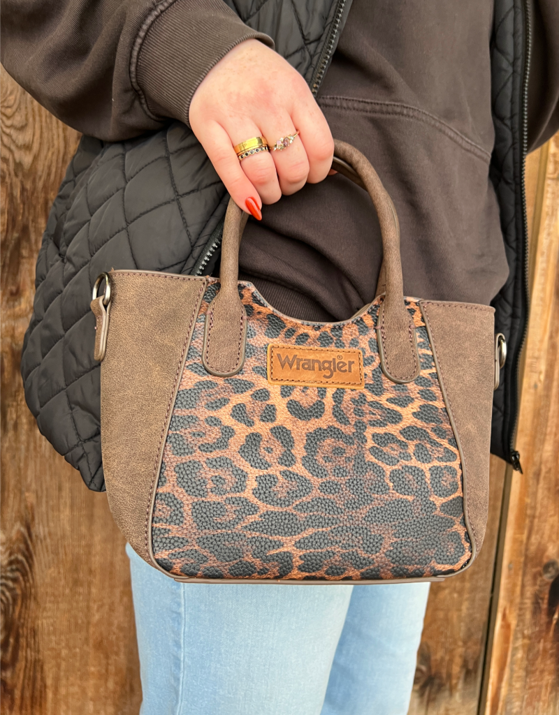 Wrangler Leopard Print Small Tote/Crossbody WG296-8015CF