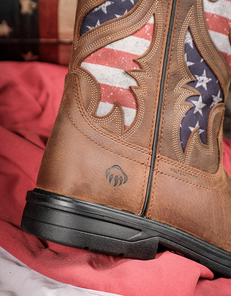 Wolverine Men's Rancher Flag Steel Toe Waterproof Work Boots W241181
