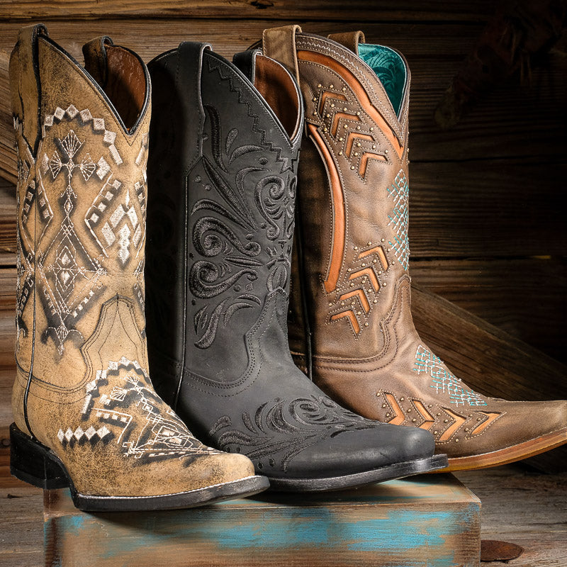 3 pretty cowgirl boots 
