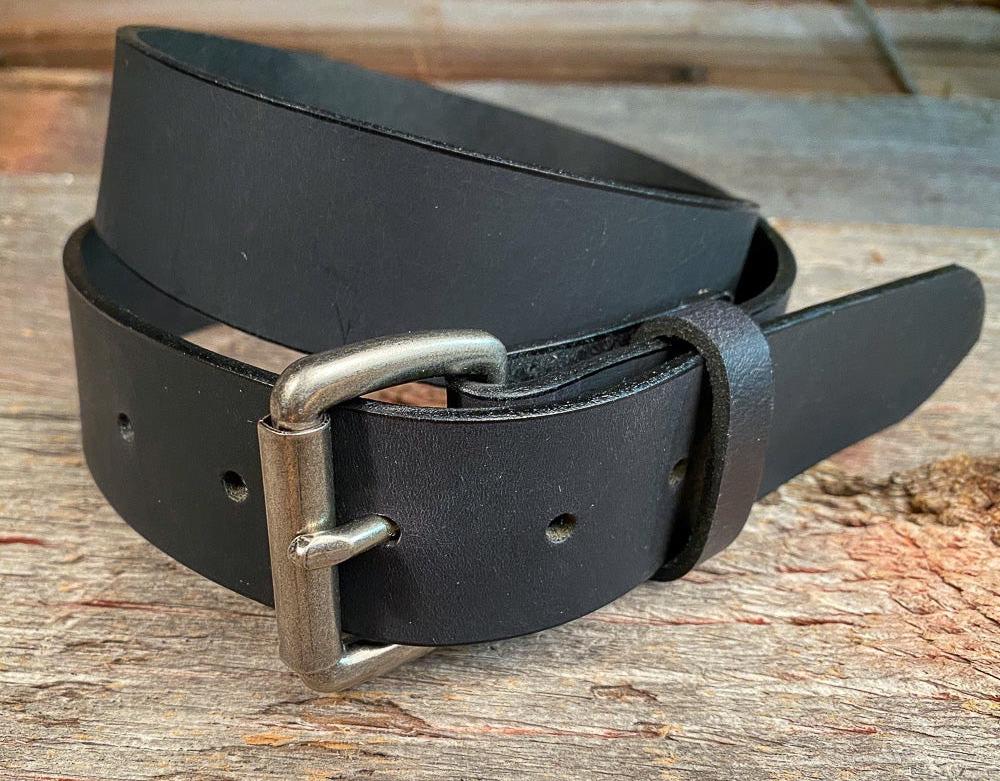 Boyer's Handmade Black Belt 1 1/2"