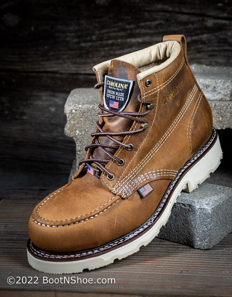 Men's Ferric USA Made Moc Toe- Steel Toe Work Boot CA7514