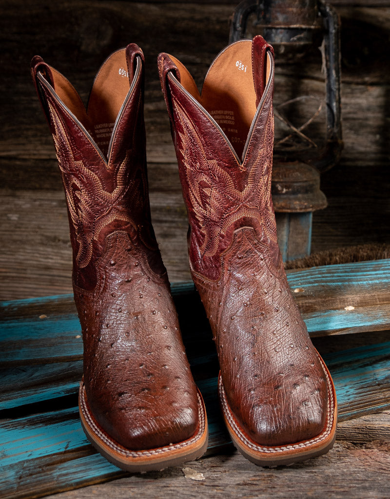Dan Post Men's Stanley Black Weave Square Toe Cowboy Boots DP4909