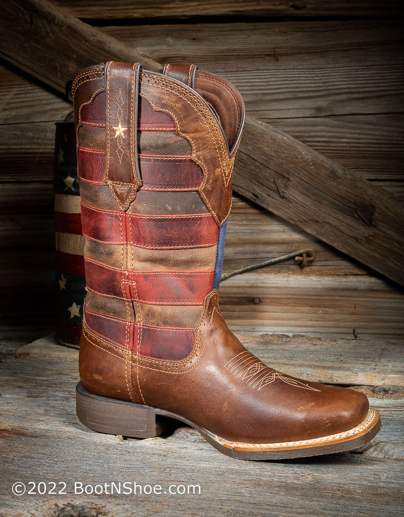 Ladies Rebel Pro American Flag Top DRD0393 — Boyers BootnShoe