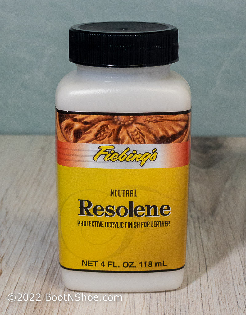 Fiebing's Acrylic Resolene, 4 Oz. Neutral - Protects Leather