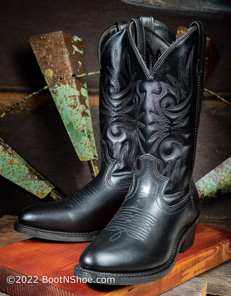 Laredo Men's Ripley Western Boot - Dark Brown Leather With Square Toe - View #2