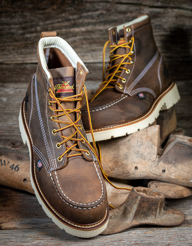 Men's 6” American Made Steel Moc Toe Boots 804-4375