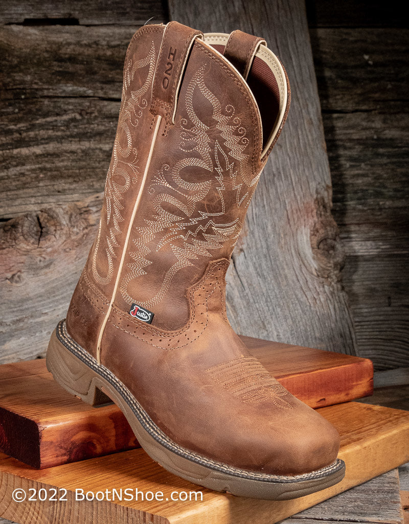 Justin Boots Brown Work Boots Womens Justin Women's Rustic Tan