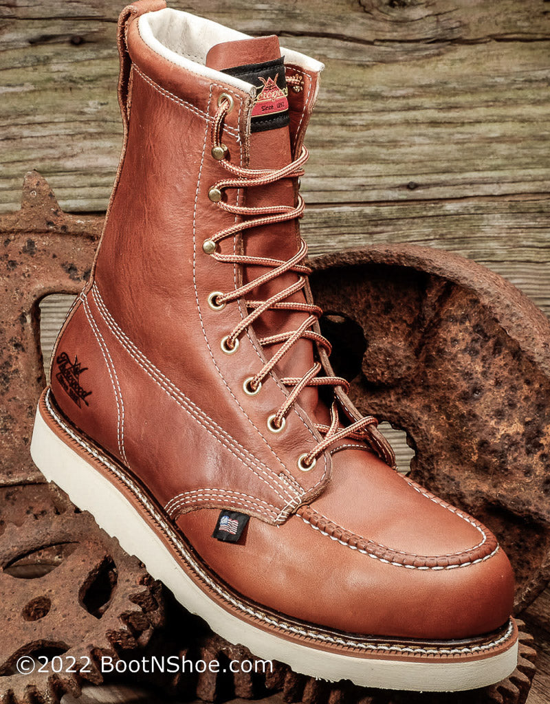 American Heritage Men's Moc Toe 8" Wedge Boots 814-4201